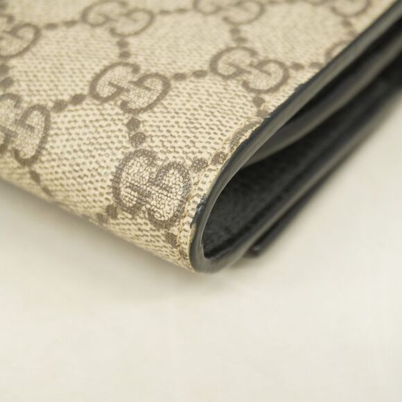Gucci Wallet Ggmarmont GG Supreme 598587 PVC Leather Black Brown Gold Hardware - Picture 5 of 10